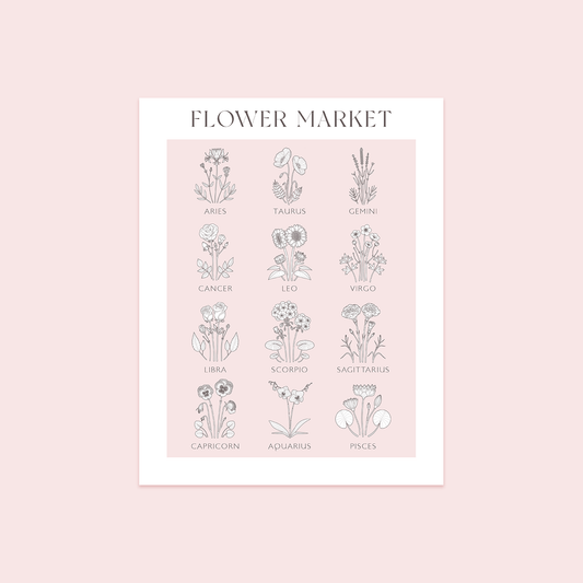 Flower Market Poster